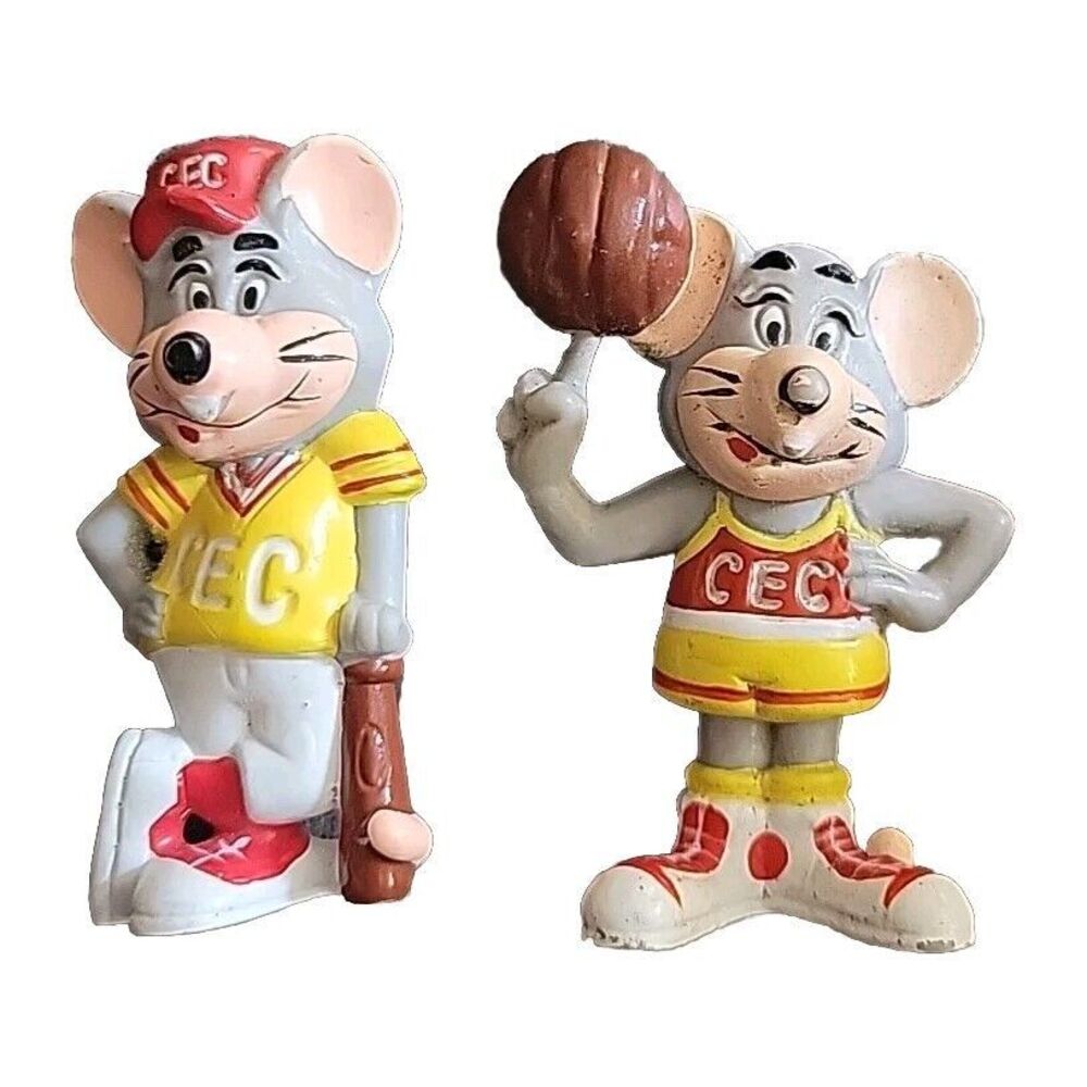 Vintage Chuck E Cheese Toys By Showbiz Pizza 1988 Set Of 2